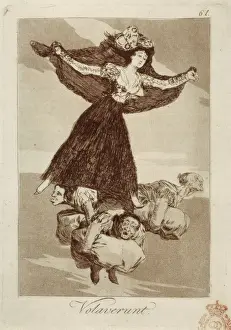 Caprichos Prints: Volaverunt. Plate 61 of Los Caprichos