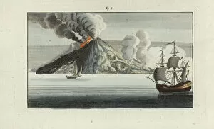 Volcano erupting on Stromboli, Italy, 18th century