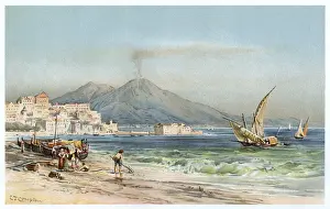 Compton Prints: The volcano Vesuvius, 1894