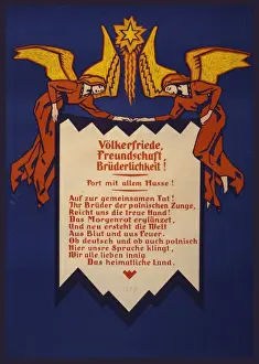 Volkerfriede, Freundschaft, Bruderlichkeit! Fort mit allem H