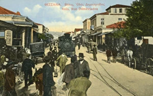 Inhabitants Collection: Volos, Greece - Capital of Magnesia - Rue Demetriados