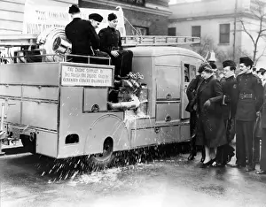 Donated Prints: Volunteer firefighters help the war effort in London, WW2