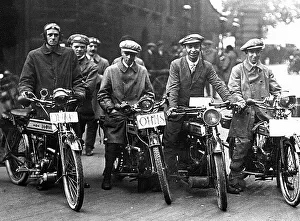 Despatch Prints: Volunteer motorcyclists during WW1