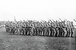 Volunteer Regiment Review, Shanghai, China, early 1900s