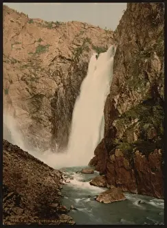 Hardanger Prints: Vorinfos (i. e. Voringsfoss), Hardanger Fjord, Norway Vorinf