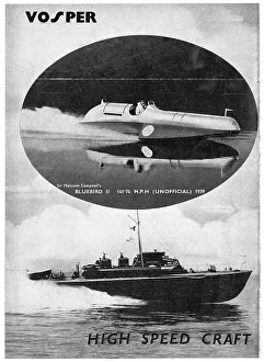 Vosper Prints: Vosper High Speed Watercraft 1939
