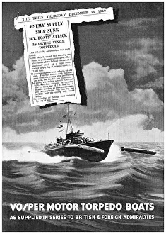 Vosper Prints: Vosper Motor Torpedo Boat