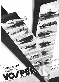 Vosper Prints: Vosper. Peace Or War Fastest Yet