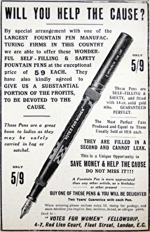 Images Dated 5th November 2013: Votes for Women Fountain Pen