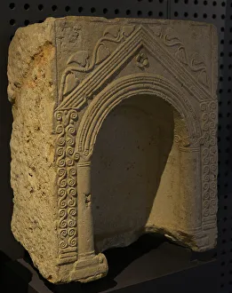 Aedicula Prints: Votive niche. 3rd century AD. From the Roman Villa