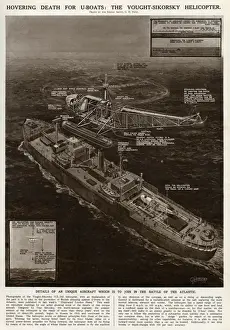 Sikorsky Prints: Vought-Sikorsky helicopter by G. H. Davis