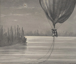 Aeriens Gallery: Voyages aeriens de MM Albert et Gaston Tissandier. Tentative