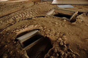 Prehistory Collection: Vranas Cemetery. Tombs. Greece