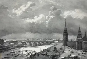 Vue du pont de Pierre, prise du cremlin