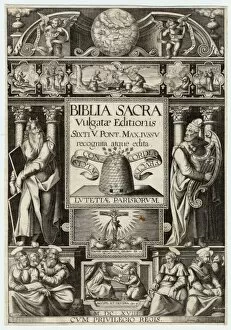 Title Collection: Vulgate Bible Title Page