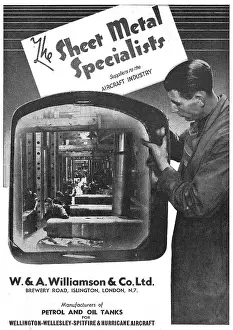 Specialists Prints: W & A.Williamson - Aircraft Sheet Metal Specialists
