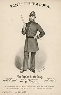 W B Fair, Music Hall entertainer, on a music sheet