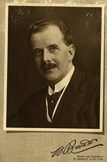 Images Dated 23rd December 2015: W Barratt, founder of W Barratt & Co Ltd