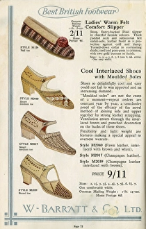 Images Dated 23rd December 2015: W Barratt & Co Ltd shoe catalogue, shoes and slippers
