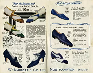 Images Dated 23rd December 2015: W Barratt & Co Ltd shoe catalogue, shoes and slippers