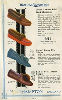 Moccasins Collection: W Barratt & Co Ltd shoe catalogue, slippers