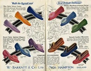 Images Dated 23rd December 2015: W Barratt & Co Ltd shoe catalogue, slippers