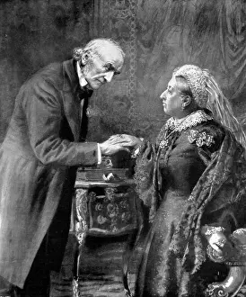1809 Prints: W. E. Gladstone and Queen Victoria, 1892