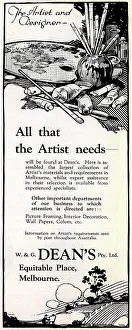 Messy Prints: W. & G. Dean's Advertisement