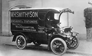 Wolverhampton Prints: W H Smith delivery van and driver, West Midlands