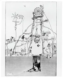 Calendar Prints: W. Heath-Robinson: Coal mine pi-head
