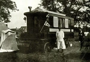Edges Prints: W J Edge's Van at Caravan Club Meet, Stratford on Avon