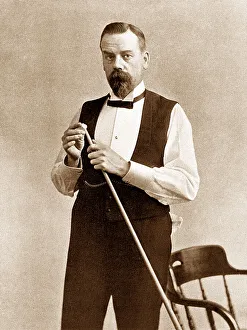 Snooker Prints: W Mitchell Billiards Champion