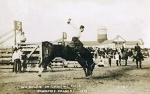Saddle Collection: W Rithcie on Lightning Creek during the Calgary Stampede
