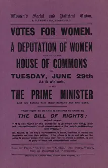 Cheek Prints: W. S. P. U Handbill Deputation Right of Petition