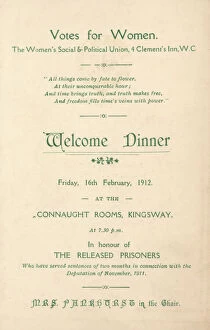 Honour Collection: W. S. P. U Welcome Dinner Released Prisoners