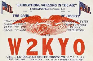 Hobby Prints: W2KYO Ham Radio Card