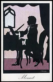 1791 Collection: Wa Mozart Silhouette