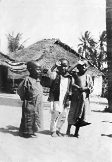 Images Dated 16th June 2016: Wa-Toto children in Dar es Salaam, East Africa, WW1