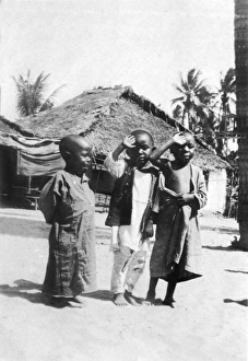 Images Dated 16th June 2016: Wa-Toto children in Dar es Salaam, East Africa, WW1