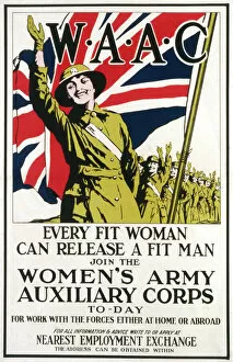 Onslow War Posters Collection: Waac Poster / Wwi