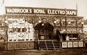 Fairground Prints: Wadbrook's Royal Electrograph Bioscope Show early 1900s