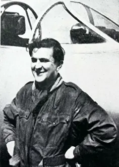 Wade, Trevor SWimpey, tp Squadron Leader RAF Retired and a Hawker P1052