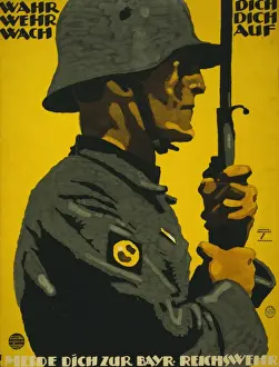 Dich Prints: Wahr dich, Wehr dich, Wach auf. Melde dich zur Bayr. Reichsw