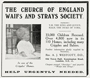 Appealing Gallery: Waifs and Strays Society Adverstisement