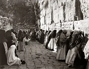 Wailing Wall, Jerusalem, Palestine (Israel) circa 1880s