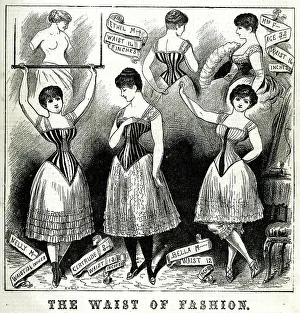 The Waist of Fashion Corsets Date: 1888 Our beautiful pictures are