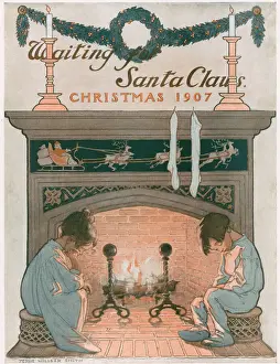 Waiting Prints: Waiting For Santa Claus, by Jessie Willcox Smith