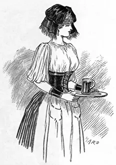 Alsace Prints: A waitress in one of the Eiffel Tower restaurants