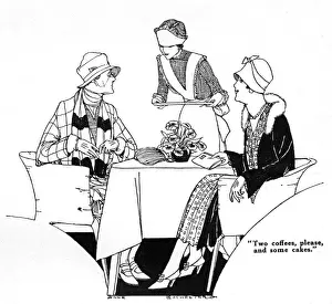Waitress Prints: Waitress in Tea Shop