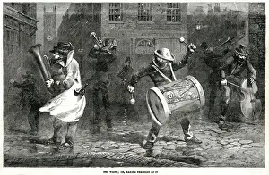 Civic Gallery: Waits at Seven Dials, London, 1853